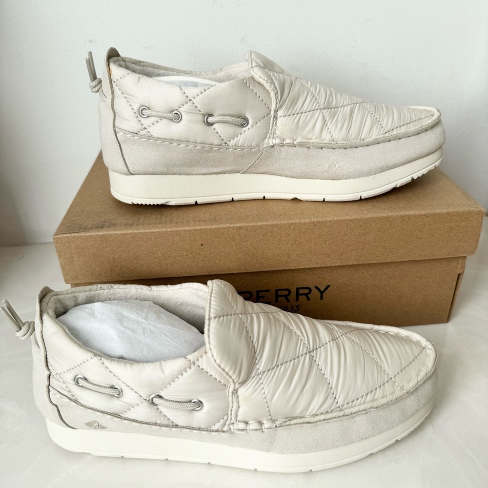 Sperry Ivory Moc-Sider Nylon Solid Casual Shoes Size 8.5 Style STS87046 - Picture 10 of 16